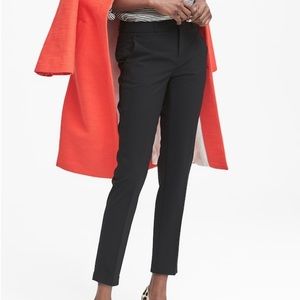 Avery Straight-Fit Washable Wool Blend Ankle Pant